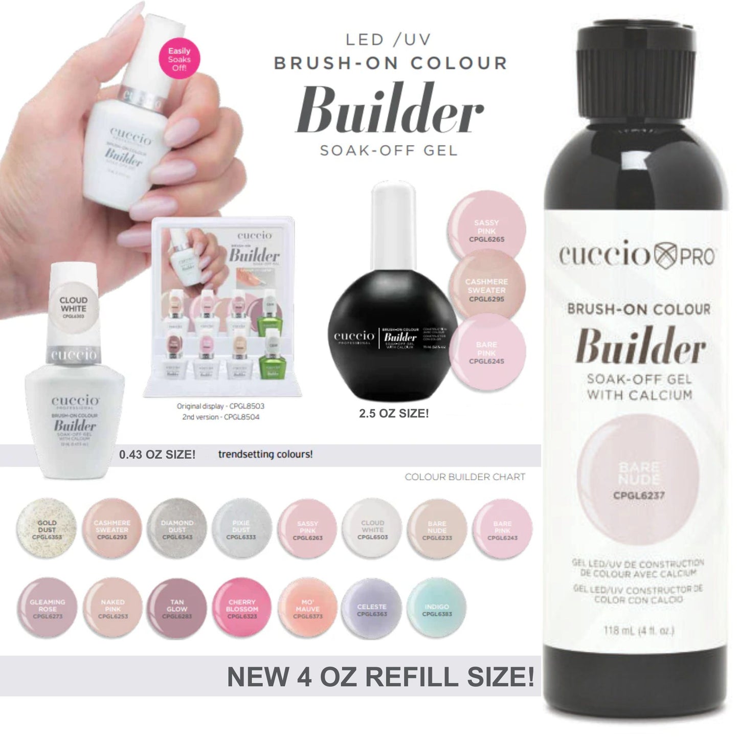 Gleaming Rose - Colour Builder Gel LED/UV