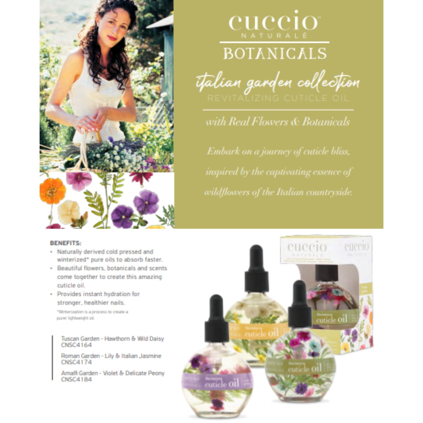 BOGO: Purchase an Italian Garden Collection Cuticle Oil 2.1 oz, get the same scent FREE!
