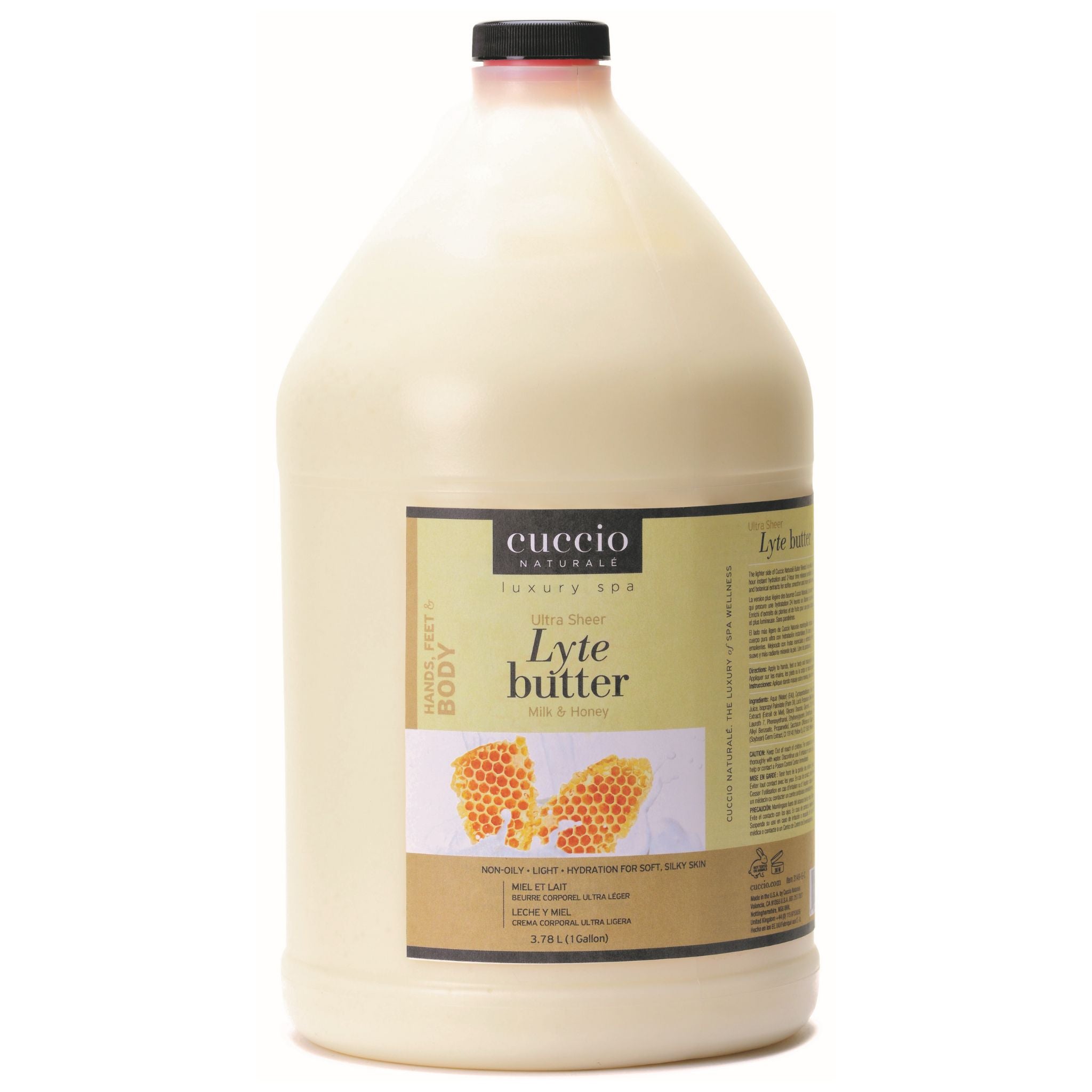 gallon of vape juice Ultra Sheer Milk & Honey Ultra Lyte Body Butter, 1 Gal