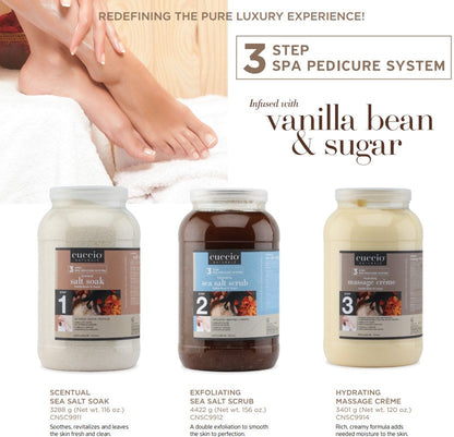 NEW Vanilla Bean & Sugar 3 Step Pedicure System