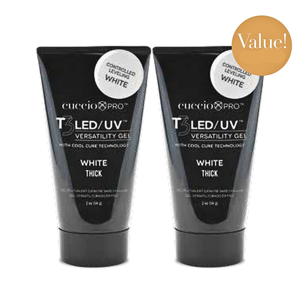 BOGO: T3 LED/UV Versatility Gel Controlled Leveling 2oz tubes