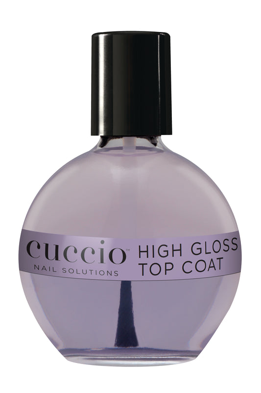 High Gloss Top Coat - Clear Nail Lacquer Colour 2.5oz (75mL) Pro Size