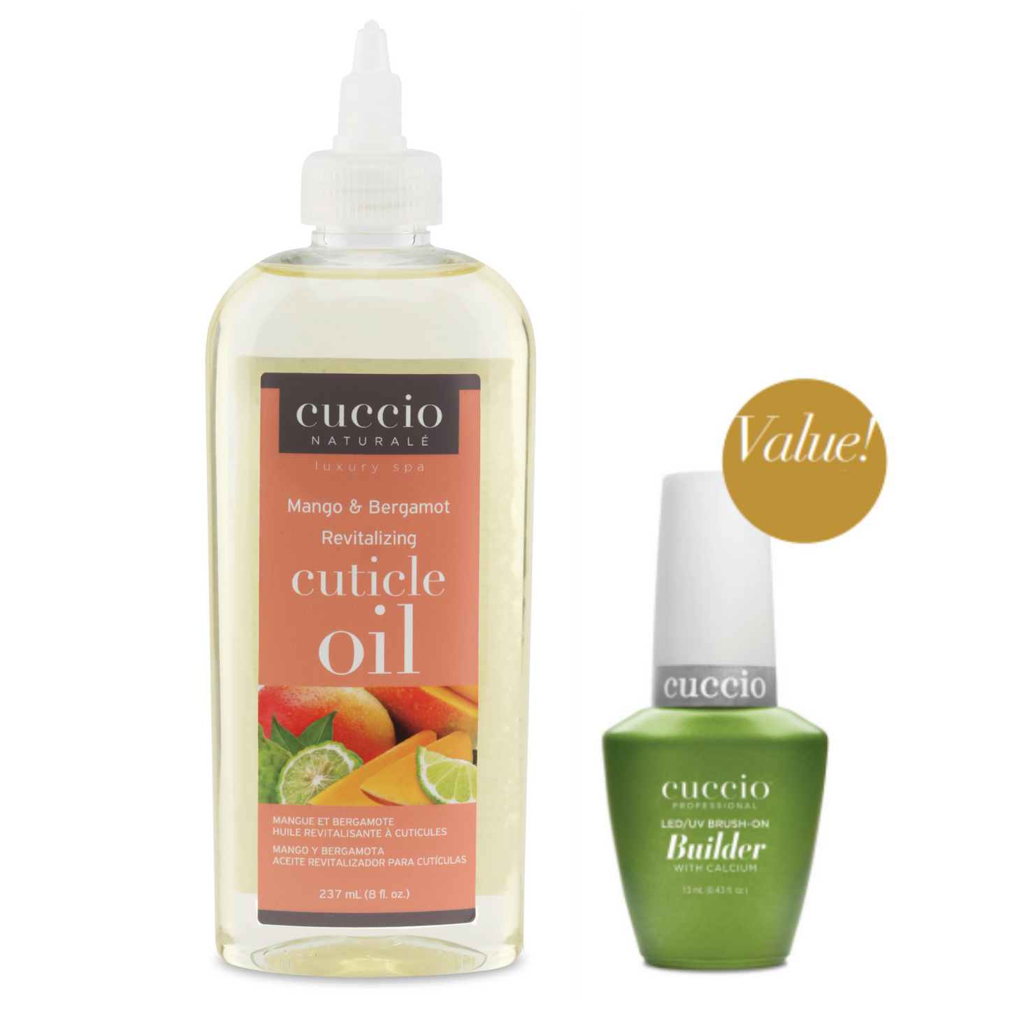 Purchase a Cuticle Oil 8 oz. and Receive a Brush-On Builder Clear 13ml Free!