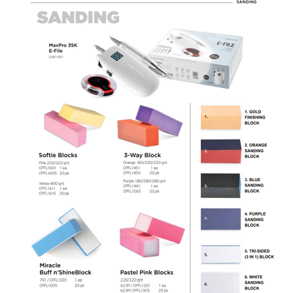 Sanding Blocks and Drills