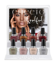 Load image into Gallery viewer, Full Set &amp; Display - Nail Lacquer Polish &amp; Gel Polish Veneer 16pc Set - Soulful Collection | Fall-Winter 2023 | Cuccio Colour
