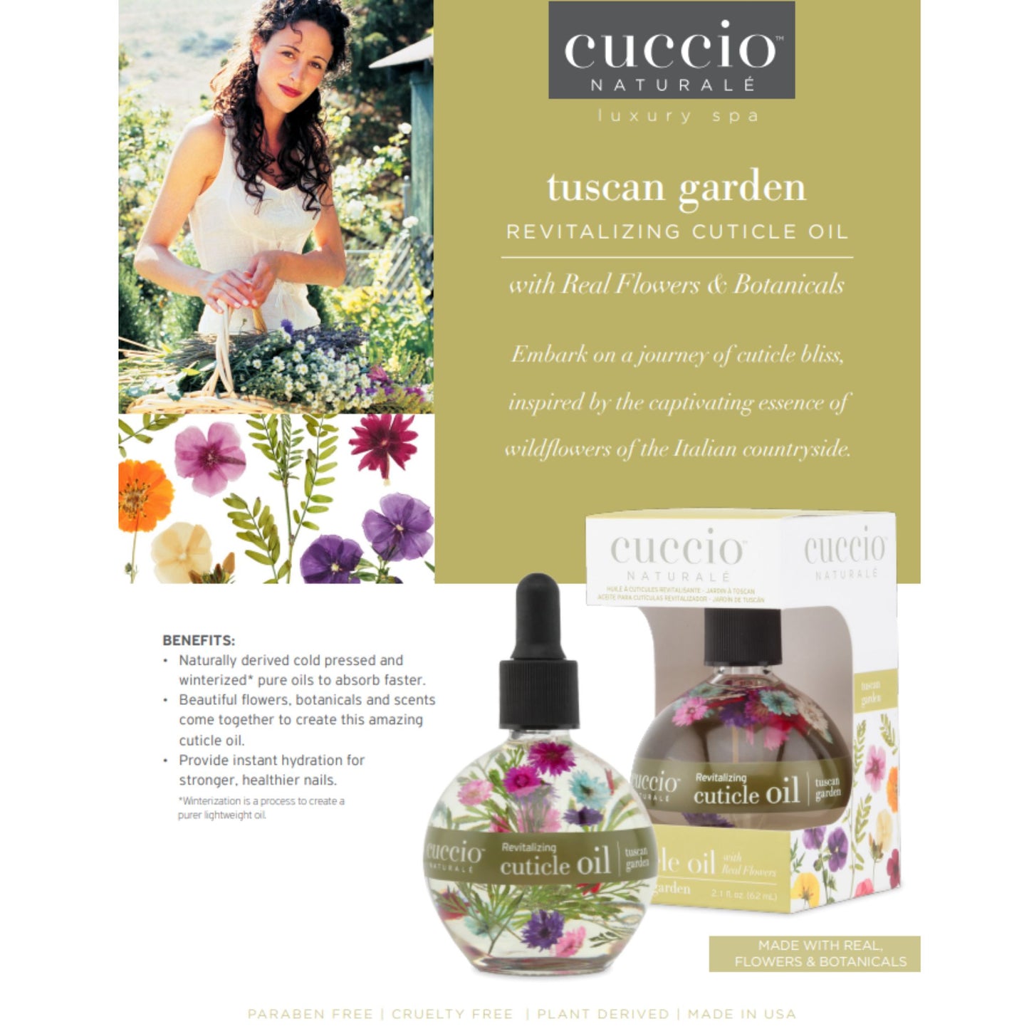 NEW Tuscan Garden Cuticle Oil 2.3 oz