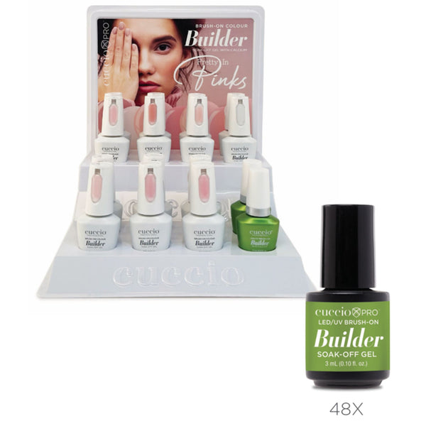 Purchase One Brush Builder 16pc filled Display and get 48 - 1/8oz. Builder Clear samples Free!