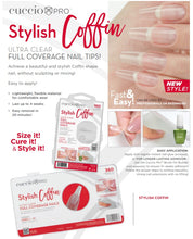 Load image into Gallery viewer, Full Coverage Nail Tips - Stylish Coffin - 360 Count
