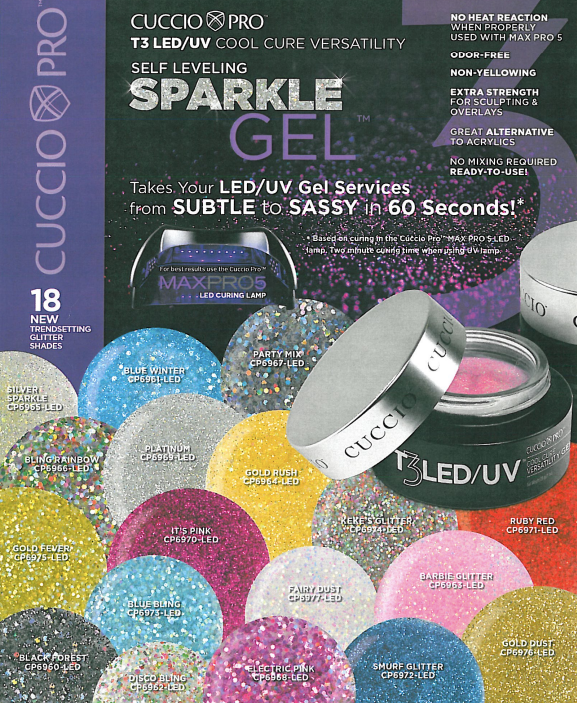Buy 1 DISCO BLING T3 LED/UV Sparkle Gel Get 1 Free