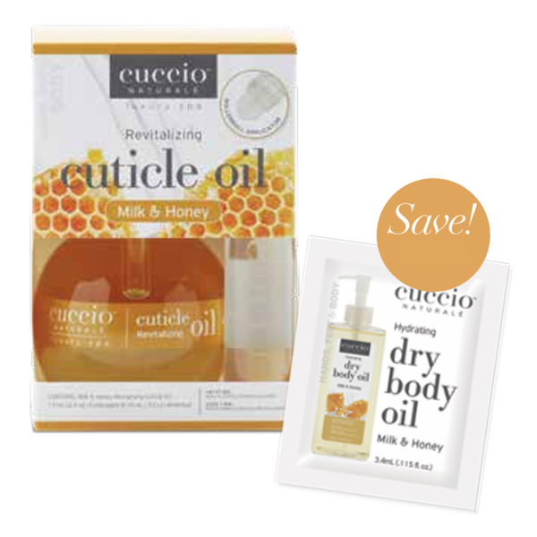 Cuticle Oil Duo + FREE Milk & Honey Dry Body Oil Packet