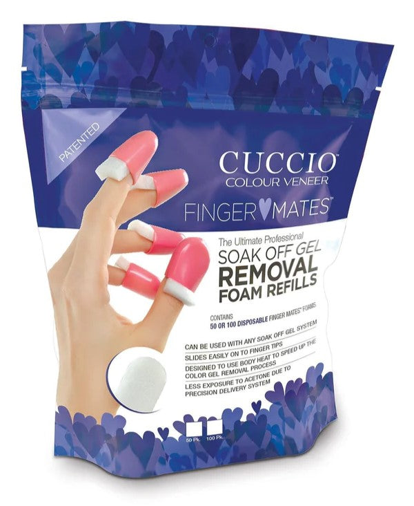 Finger Mates Soak-Off Gel Foam Refills - 50 pack