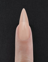Load image into Gallery viewer, Full Coverage Nail Tips - Nude Pointy Stiletto - 360 Count
