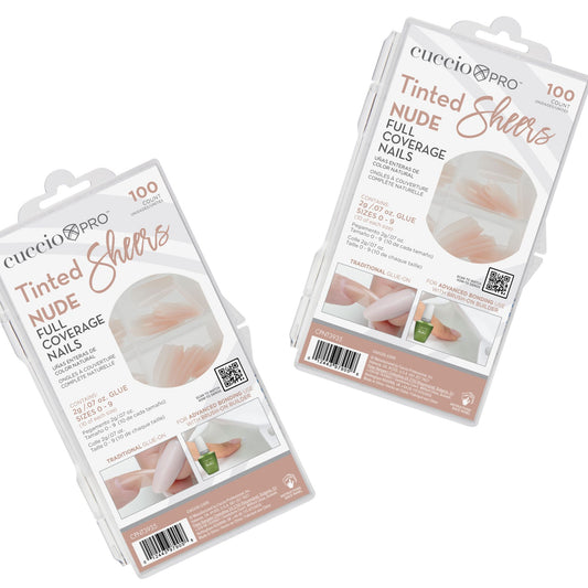 BOGO: Buy one get one FREE! 100 ct. Full Coverage Tips Tinted Sheers NUDE- 200 Count total
