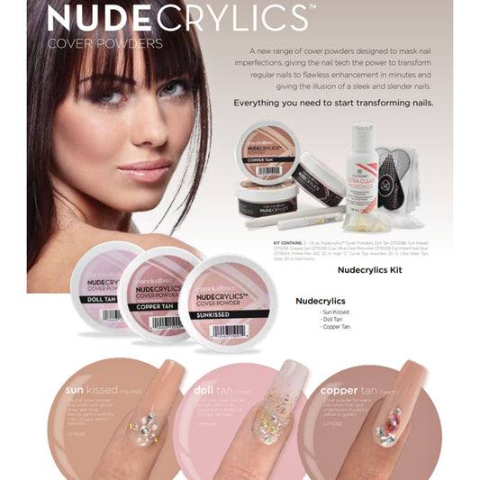 Nudecrylics Cover Powders + Kit