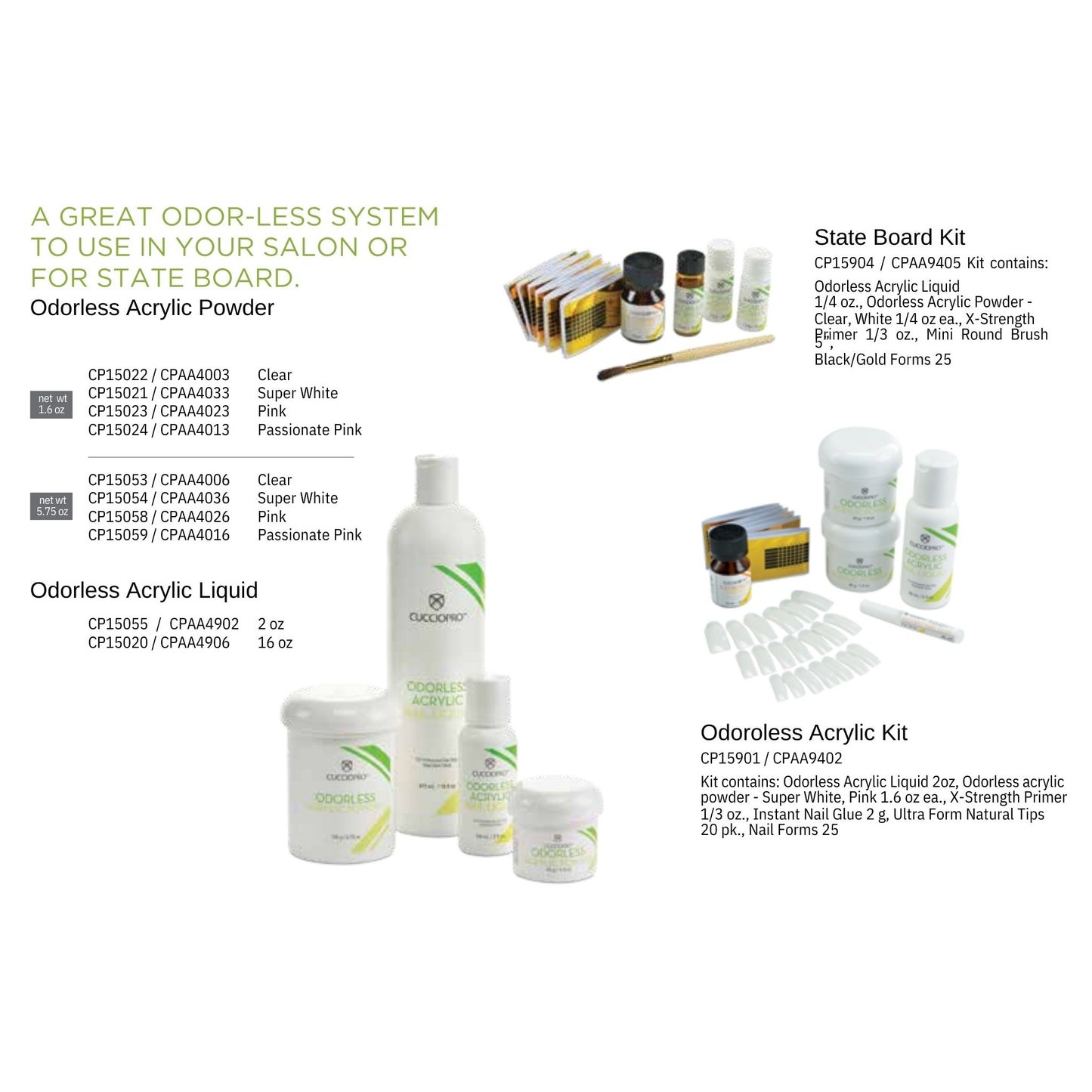 Odorless Acrylic Nail System + Kits