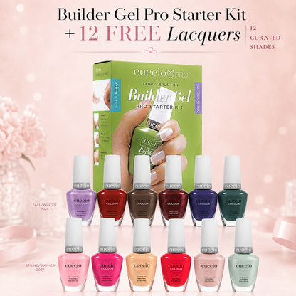 Builder Gel Pro Starter Kit + 12 FREE Lacquers