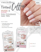 Load image into Gallery viewer, Full Coverage Nail Tips - Pink Tinted Sheers - 100 Count
