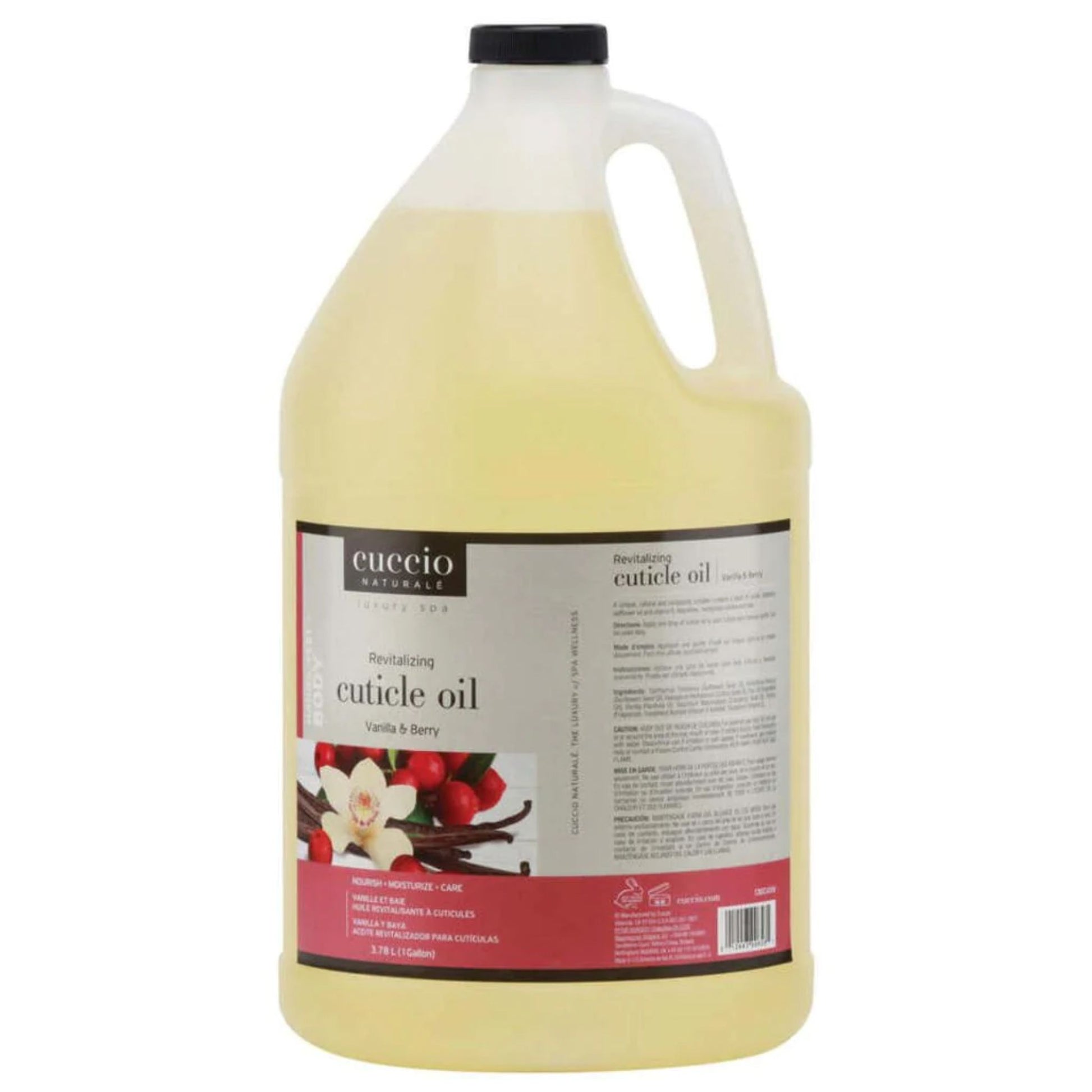 Vanilla Berry Cuticle Oil Gallon Cuccio Naturale