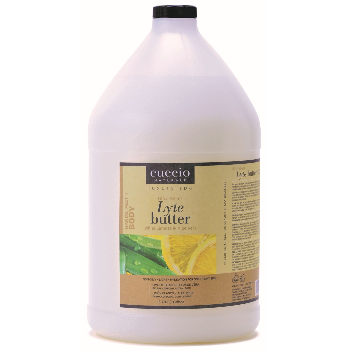Lyte Ultra Sheer Body Butter White Limetta & Aloe Vera Gallon